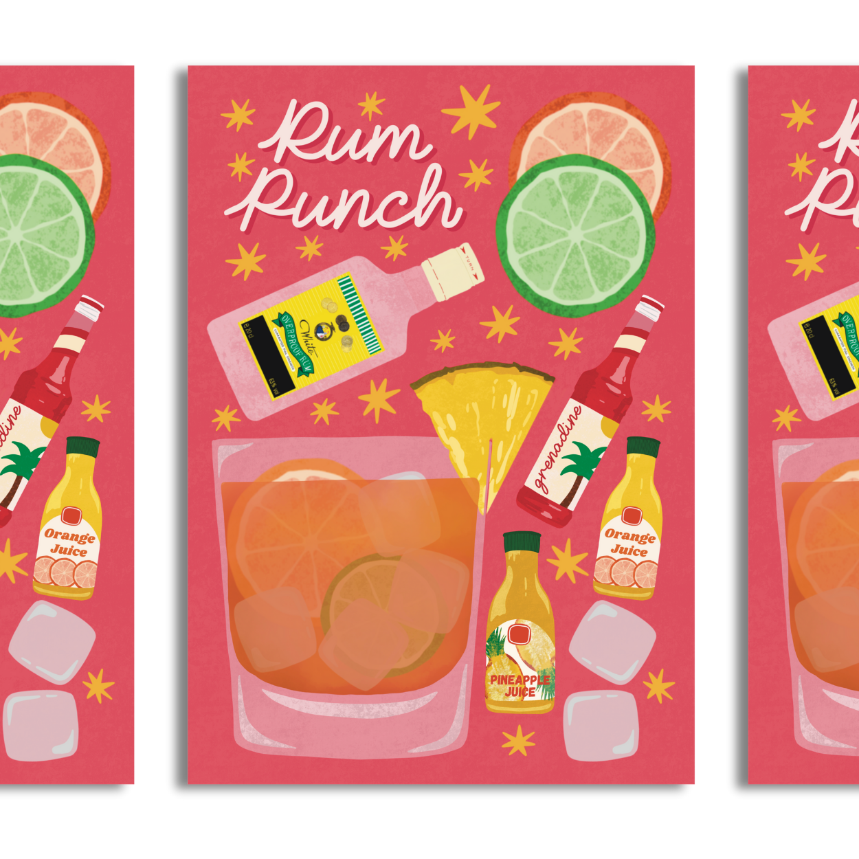Rum Punch A4 Print