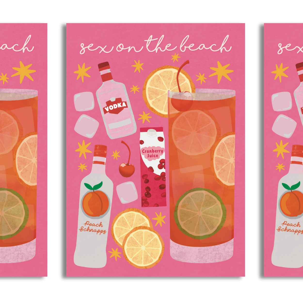 Sex On the Beach A4 Print