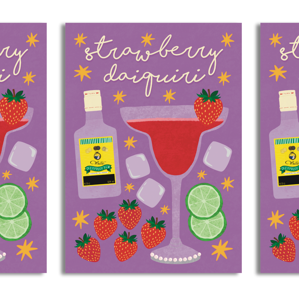 Strawberry Daiquiri A4 Print