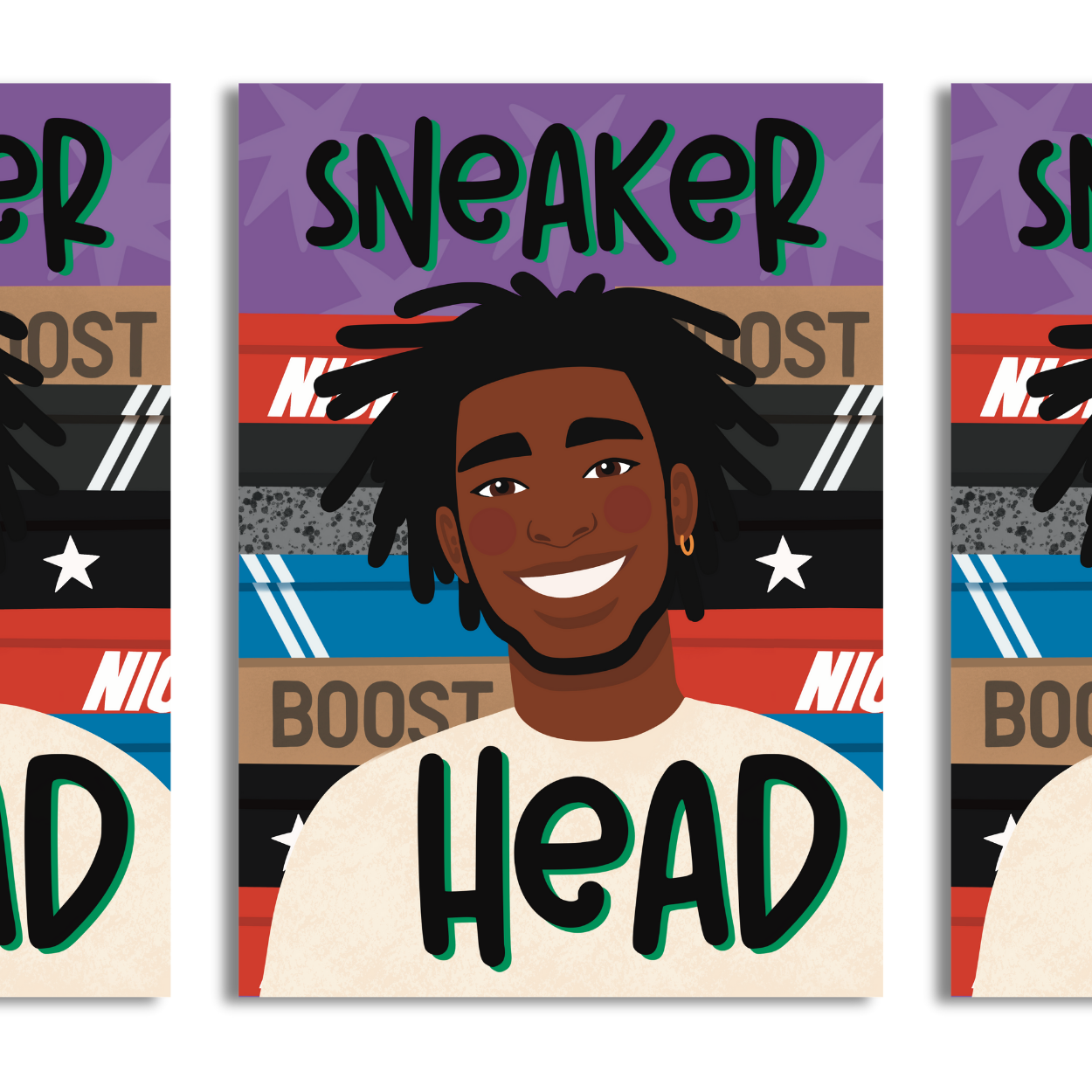 Sneaker Head A4 Print