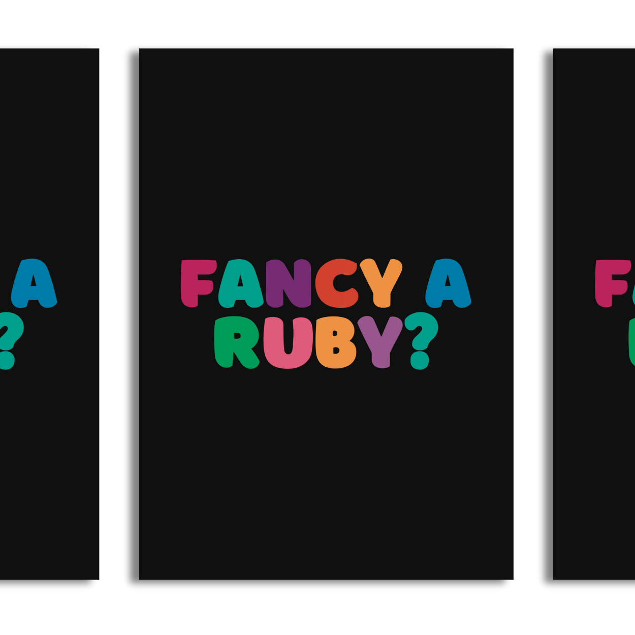 Fancy a Ruby? A4 Print - HM