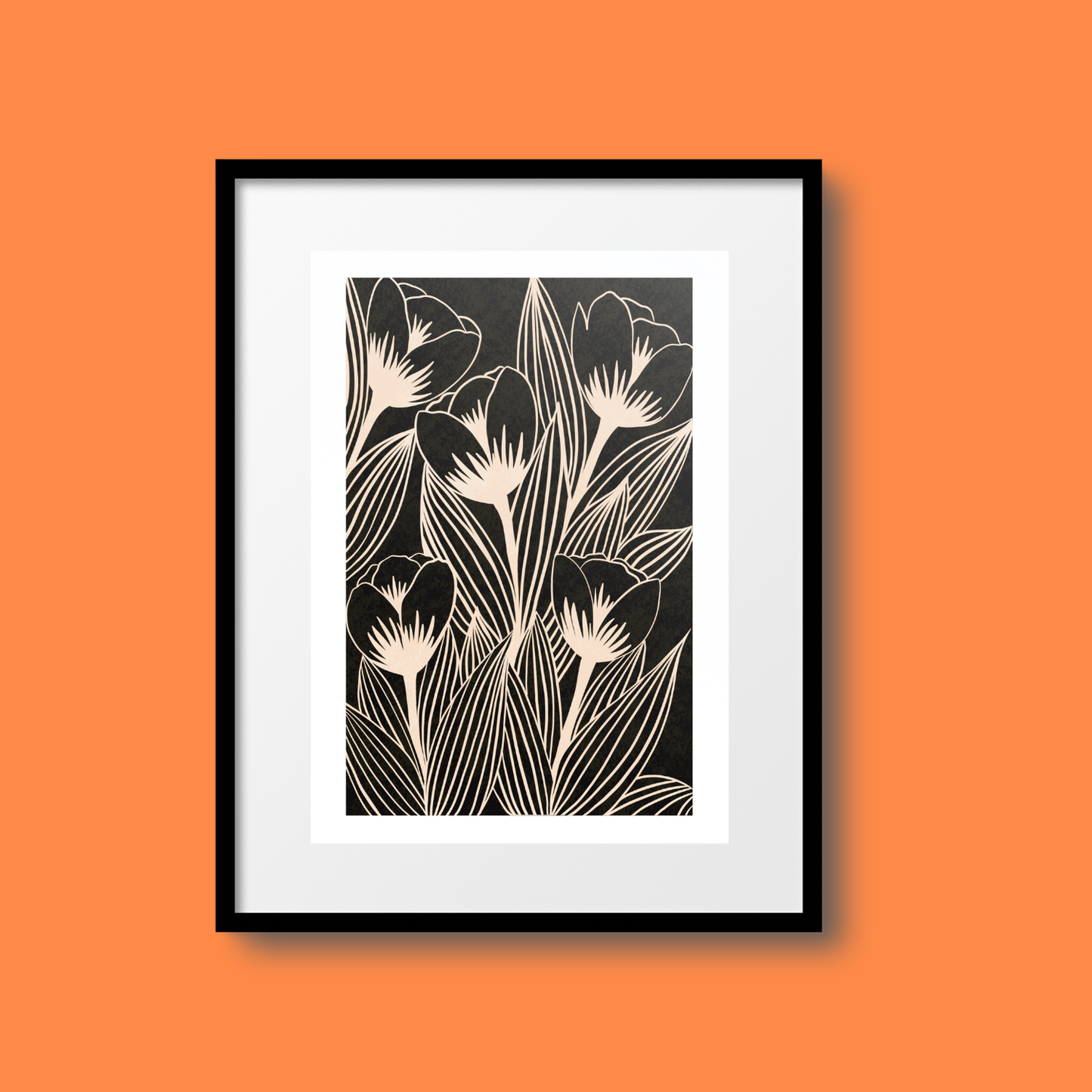Midnight Flowers A5 Print