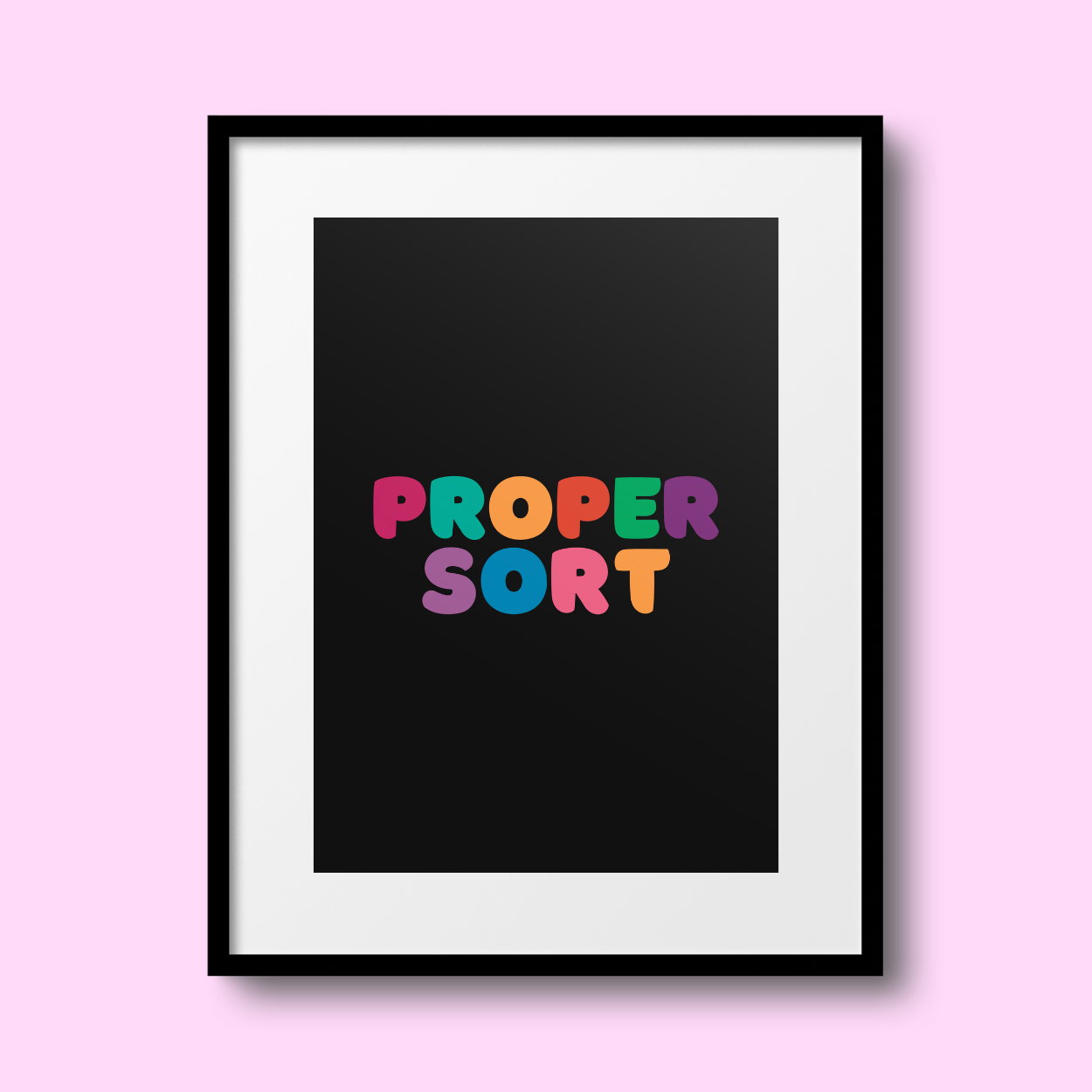 Proper Sort A4 Print - HM