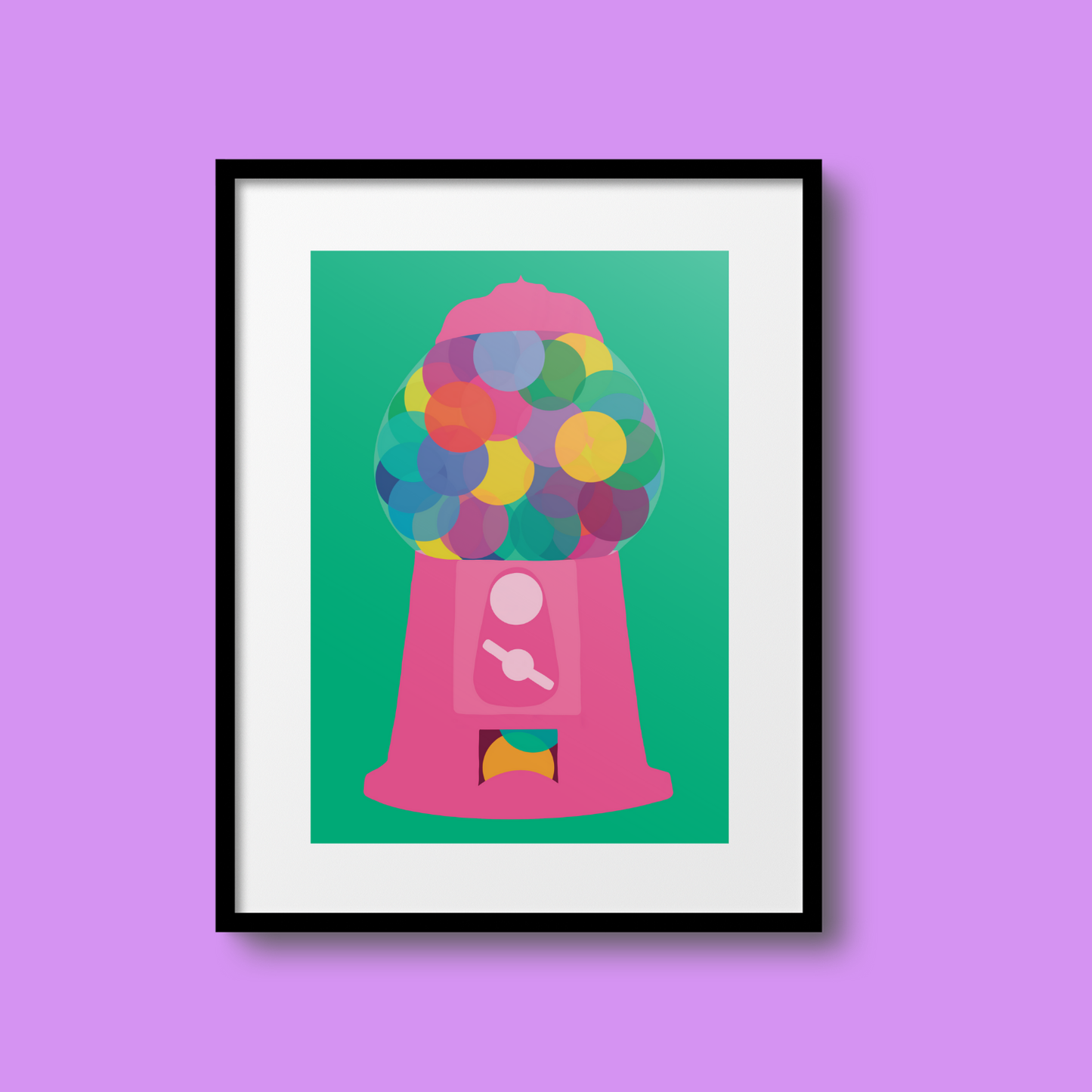 Gumball Machine A5 Print