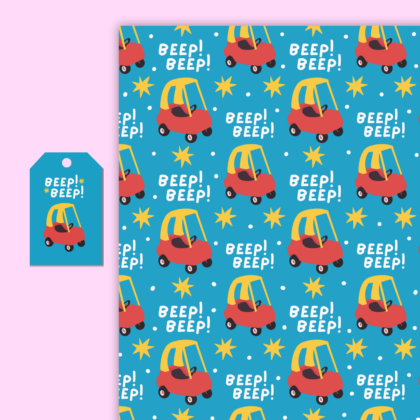 Beep Beep Gift Wrap
