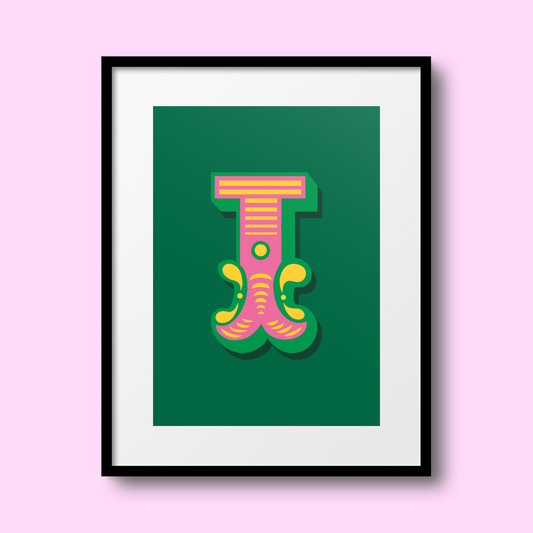 Letter 'I' A4 Print - HM