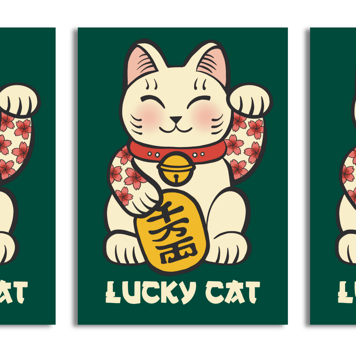 Lucky Cat A4 Print