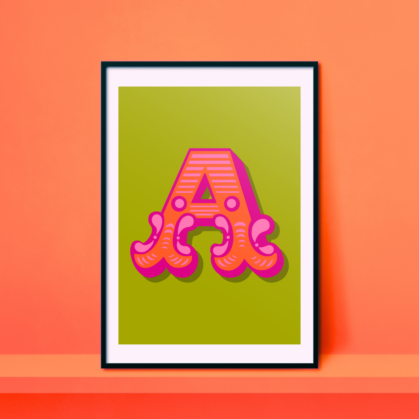 Letter 'A' A4 Print - HM