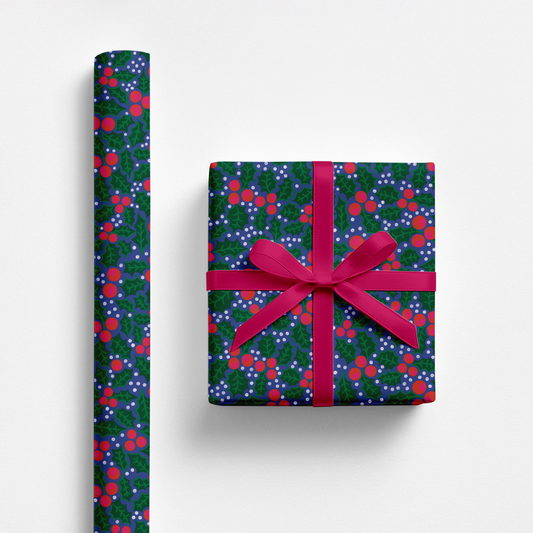 Jolly Holly Gift Wrap