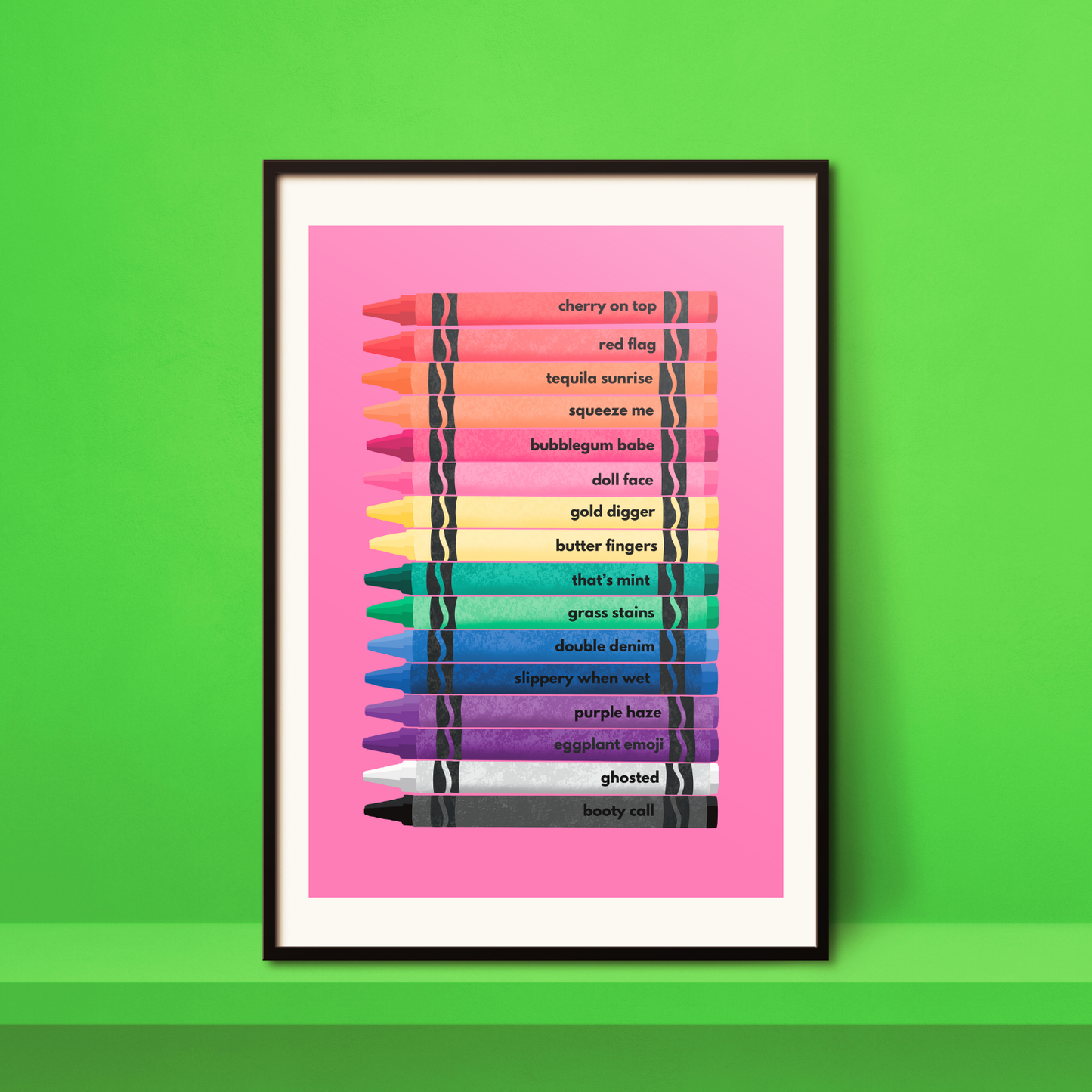 Cheeky Colours A4 Print - HM