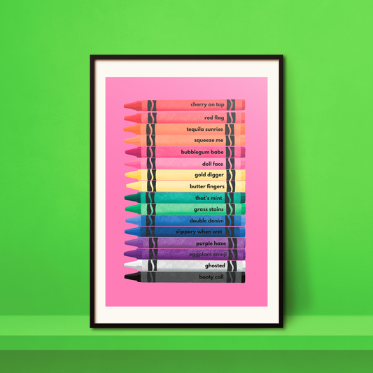 Cheeky Colours A4 Print - HM