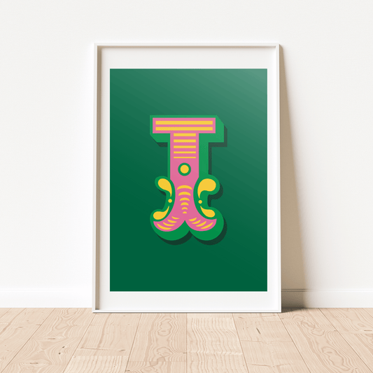 Letter 'I' A4 Print - HM