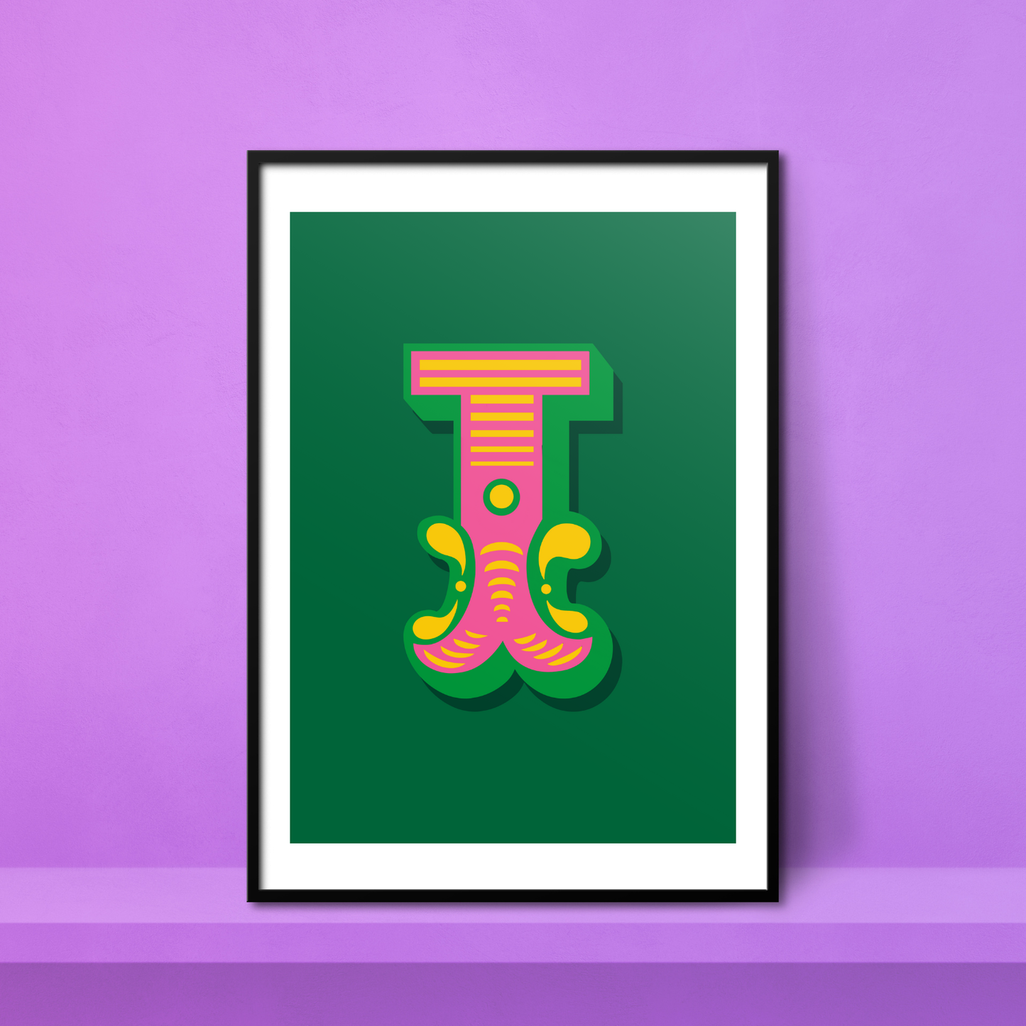 Letter 'I' A4 Print - HM