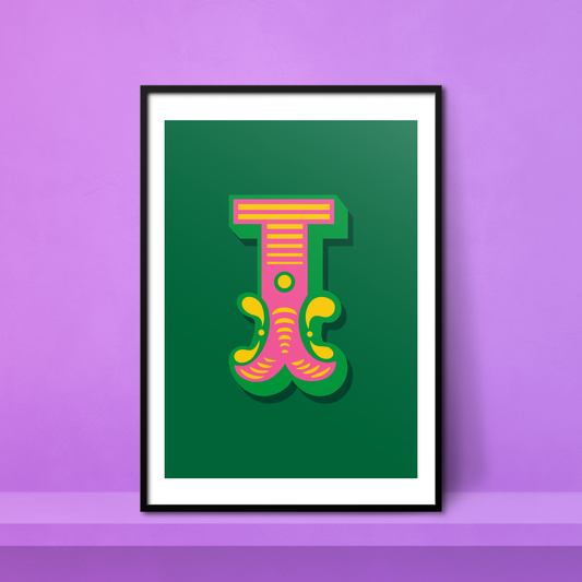 Letter 'I' A4 Print - HM