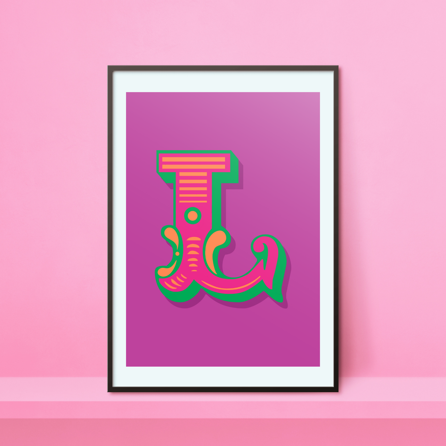 Letter 'L' A4 Print - HM