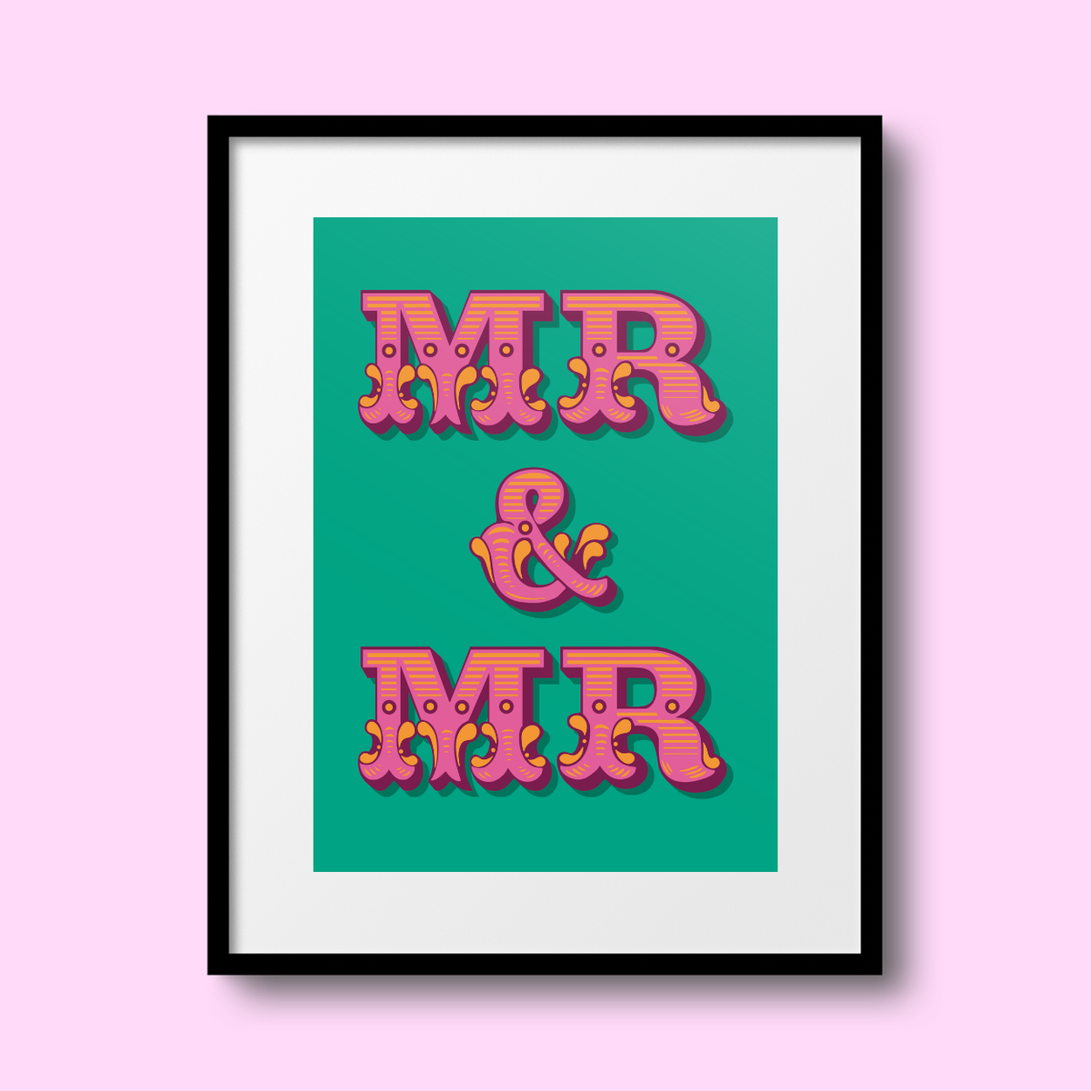 Mr & Mr A4 Print - HM