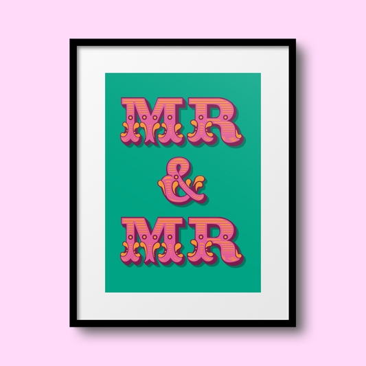 Mr & Mr A4 Print - HM
