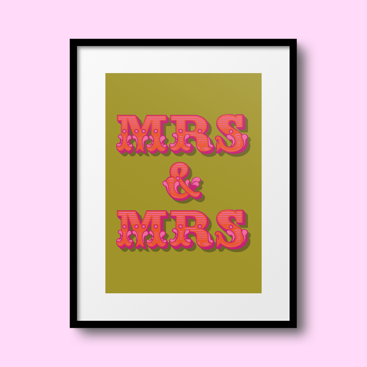 Mrs & Mrs A4 Print - HM