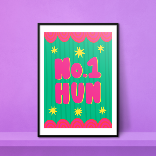'No.1 Hun' A4 Print