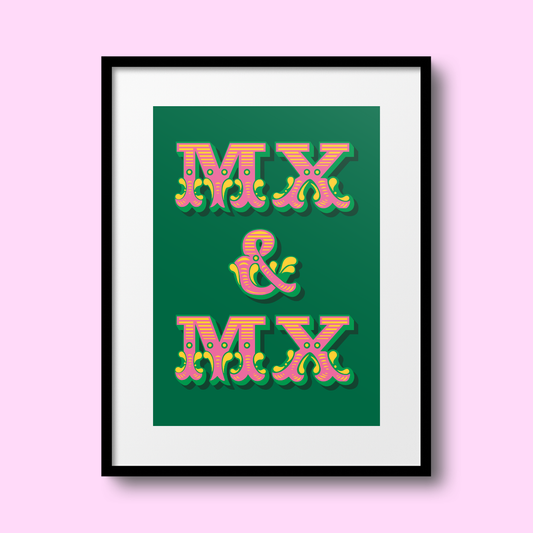Mx & Mx A4 Print - HM