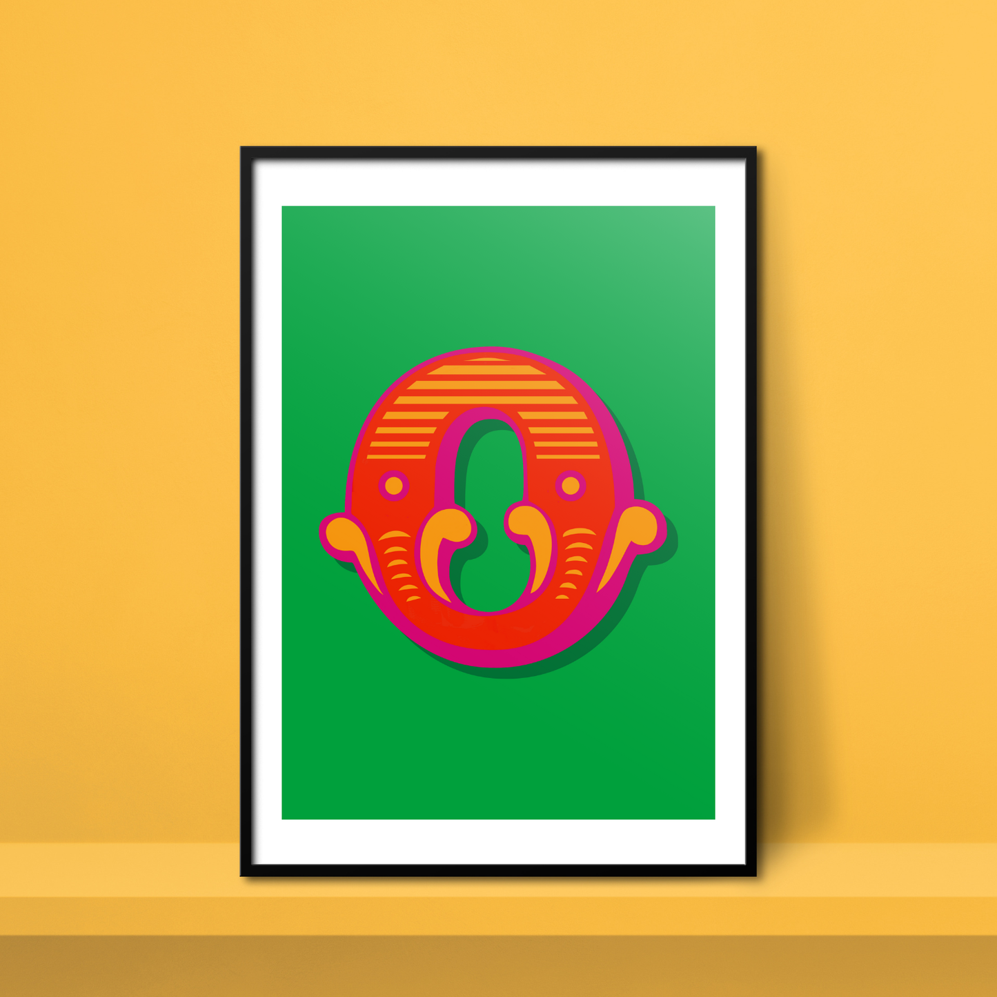 Letter 'O' A4 Print - HM