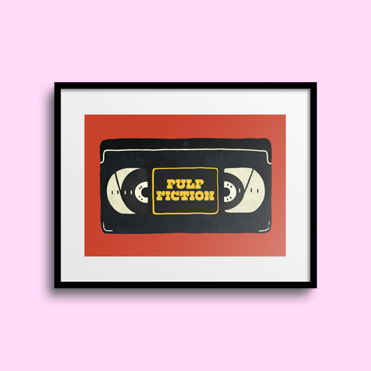 Pulp Fiction VHS A5 Print