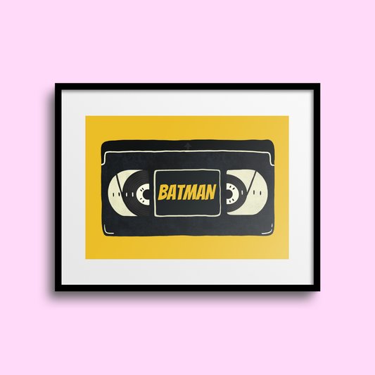Batman VHS A5 Print