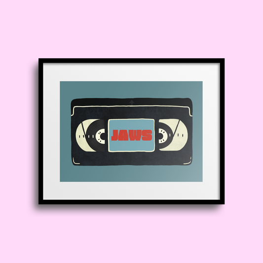 Jaws VHS A5 Print