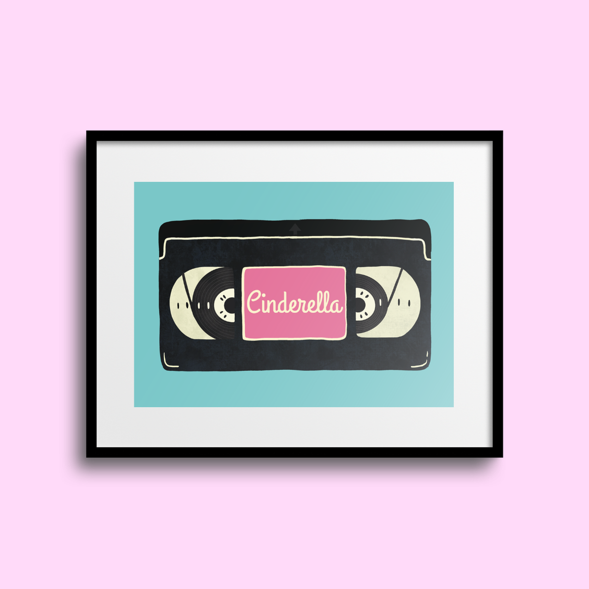 Cinderella VHS A5 Print