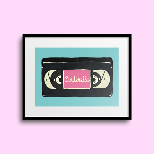 Cinderella VHS A5 Print