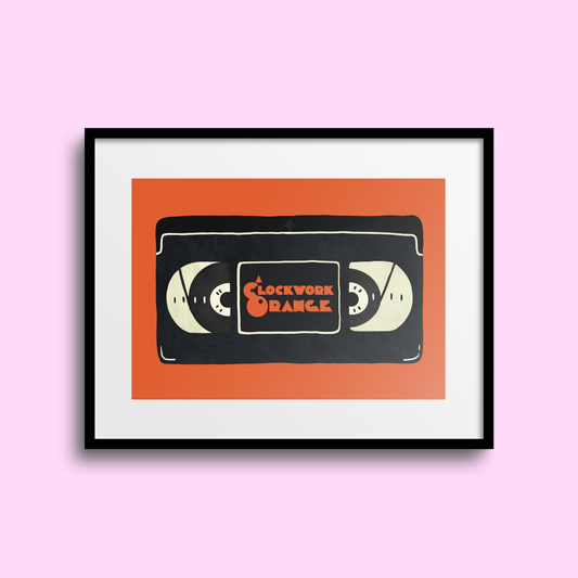 A Clockwork Orange VHS A5 Print