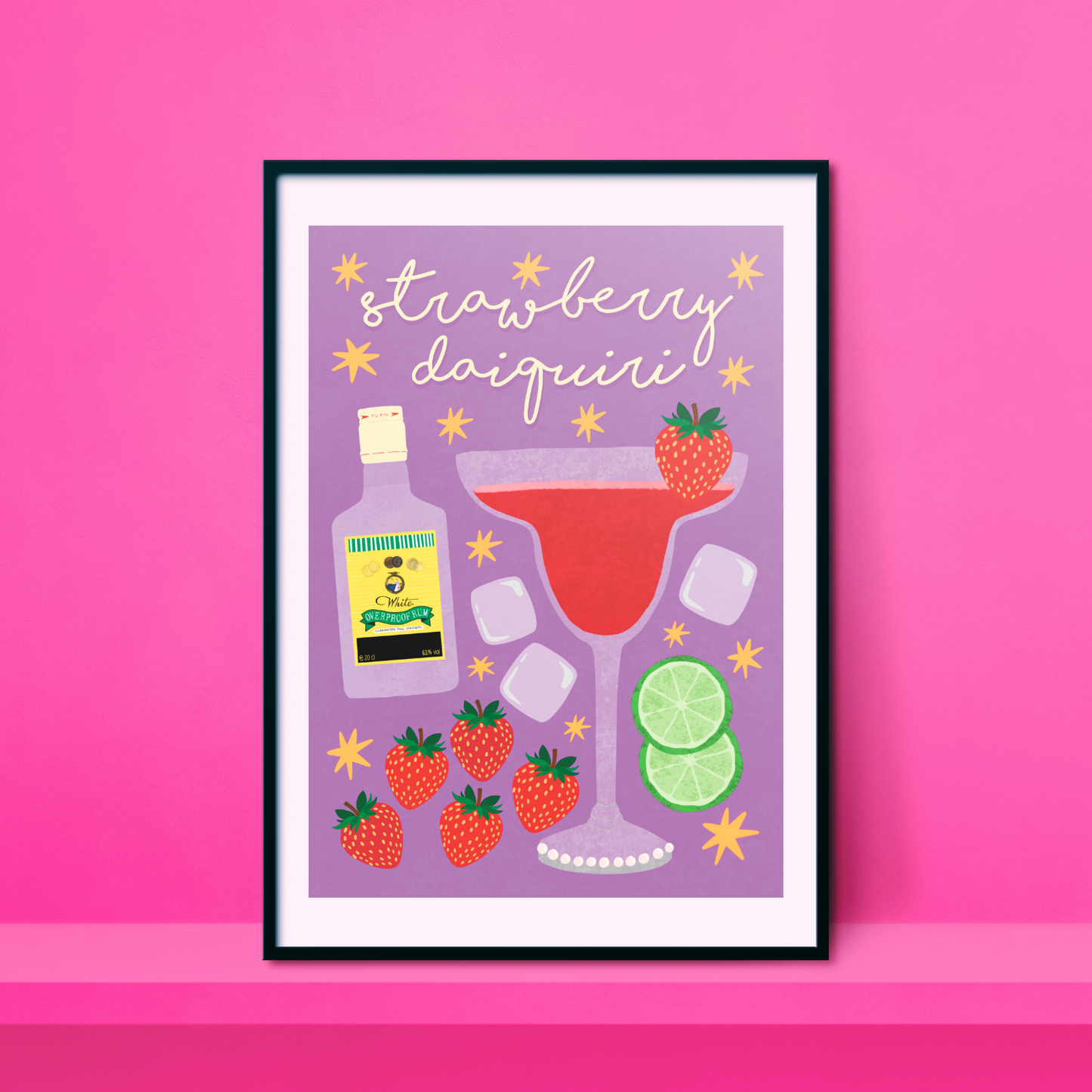 Strawberry Daiquiri A4 Print