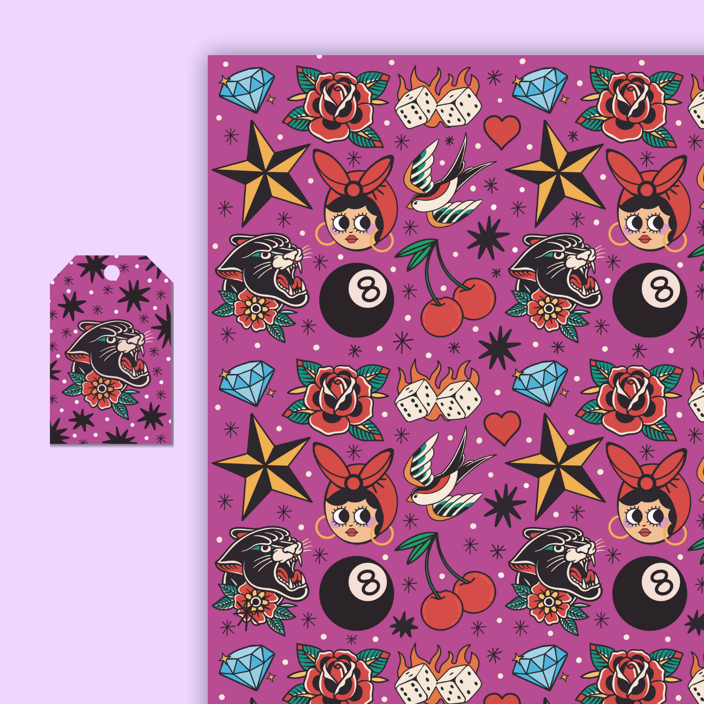 Trad Tattoo Gift Wrap