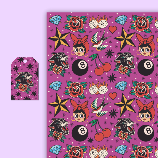 Trad Tattoo Gift Wrap
