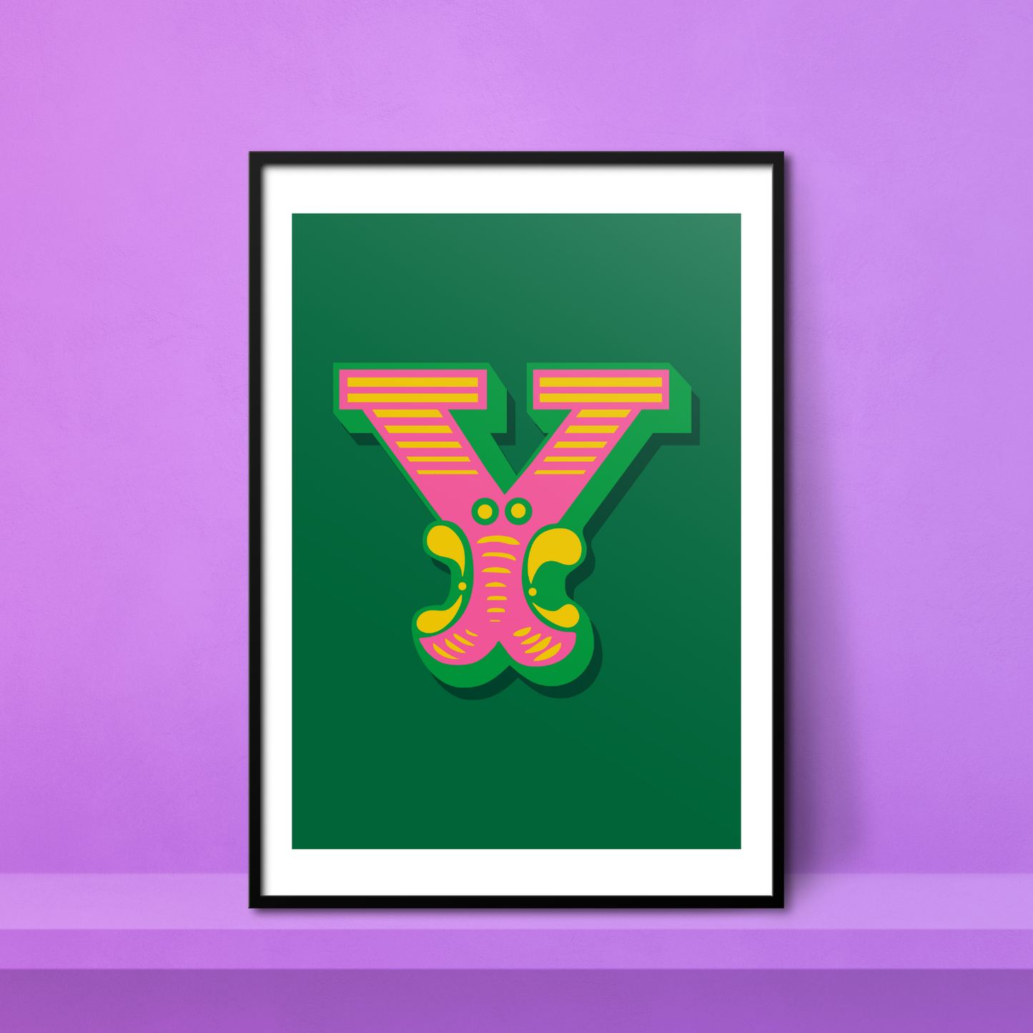 Letter 'Y' A4 Print - HM