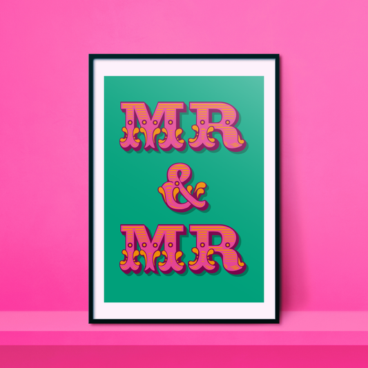 Mr & Mr A4 Print - HM