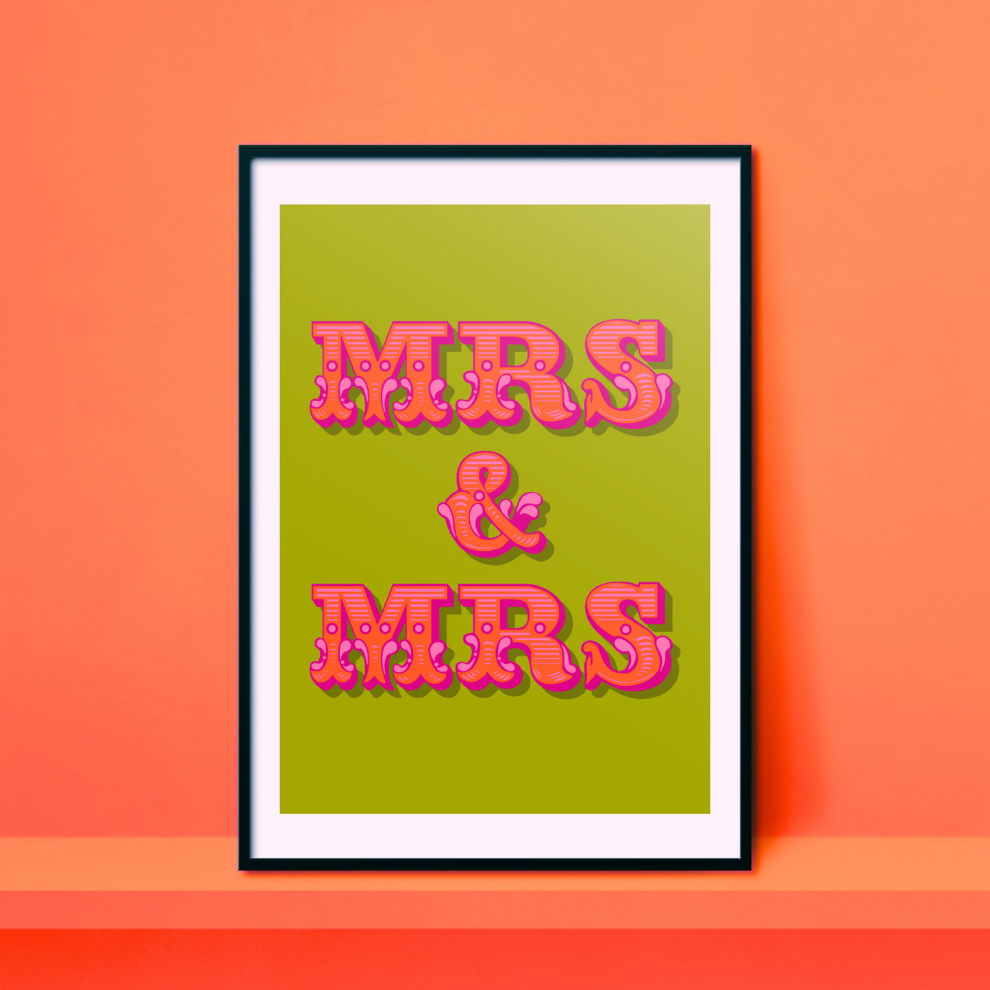 Mrs & Mrs A4 Print - HM