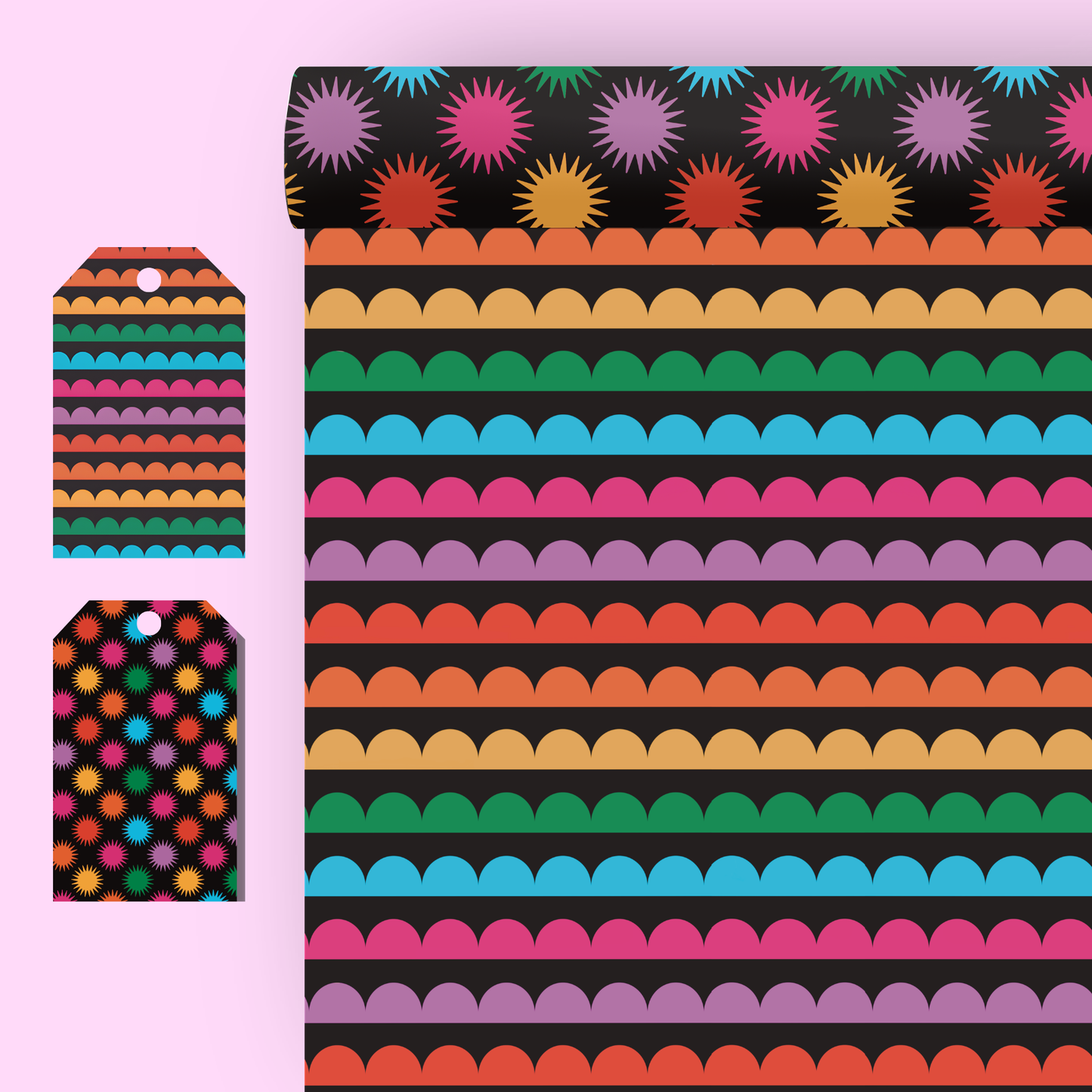 Starburst Double-Sided Gift Wrap