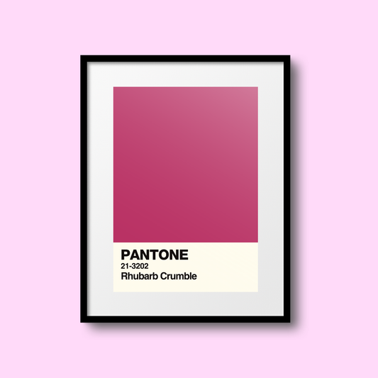 Rhubarb Crumble Swatch A5 Print
