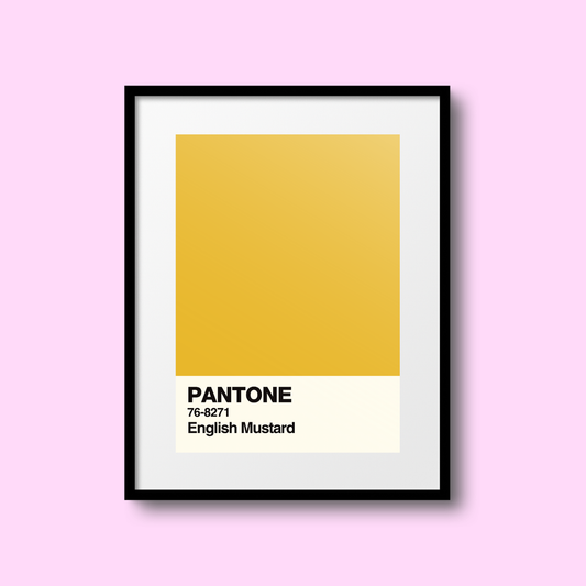 English Mustard Swatch A5 Print