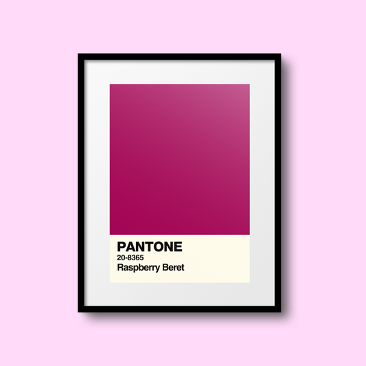 Raspberry Beret Swatch A5 Print