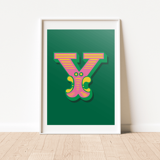 Letter 'Y' A4 Print - HM