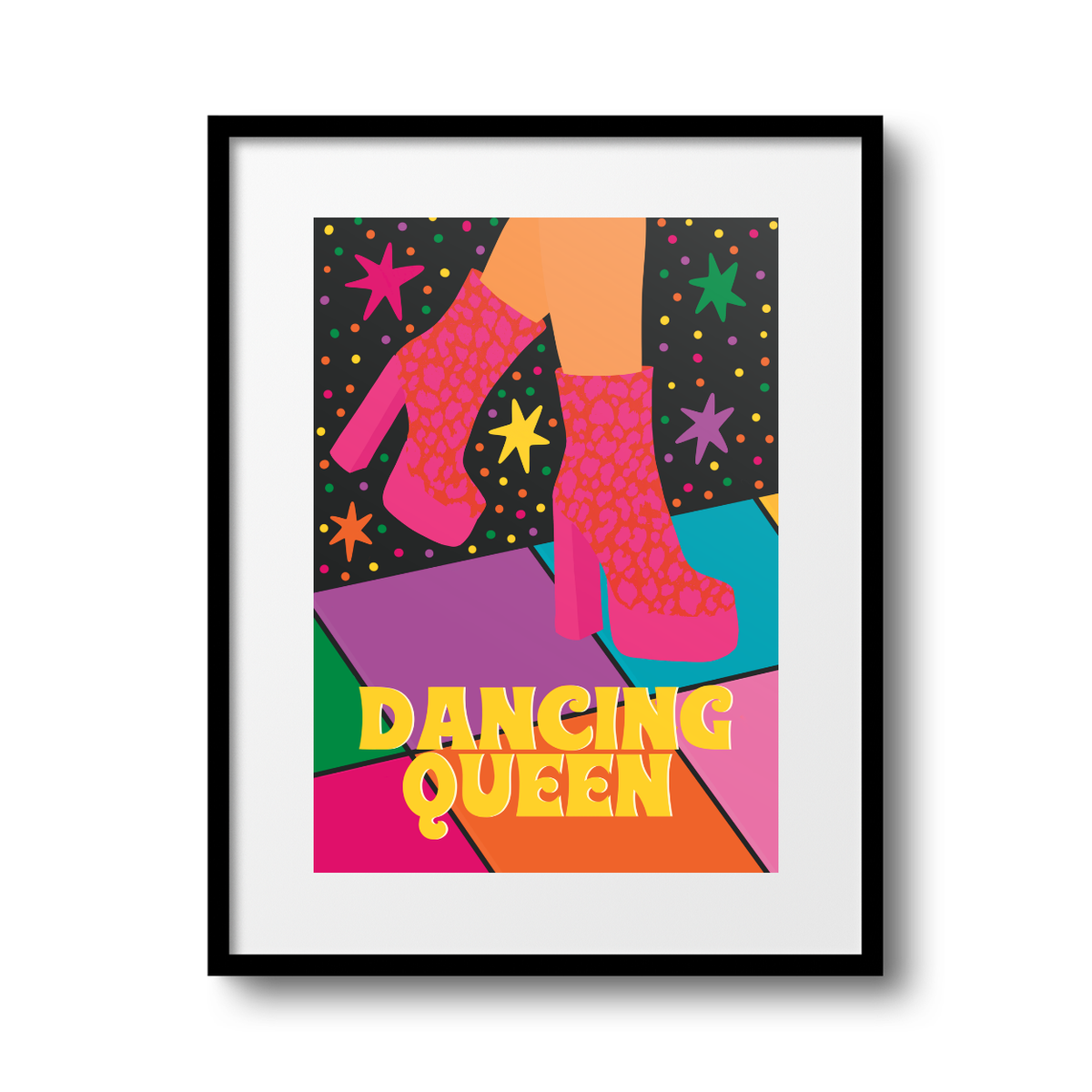 'Dancing Queen' A4 Print