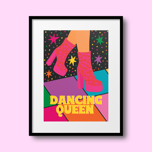 'Dancing Queen' A4 Print