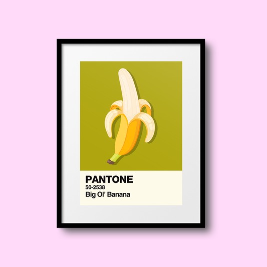 Big Ol' Banana Swatch A5 Print