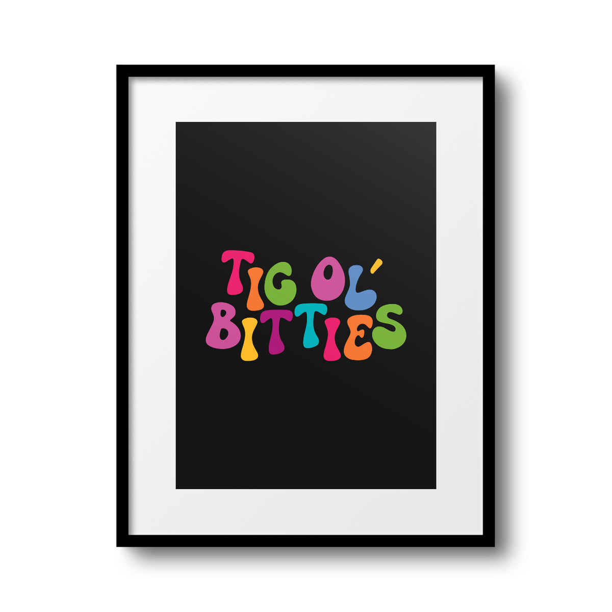 Tig Ol' Bitties A4 Print