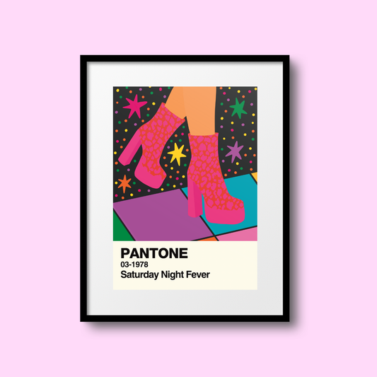 Saturday Night Fever Swatch A5 Print