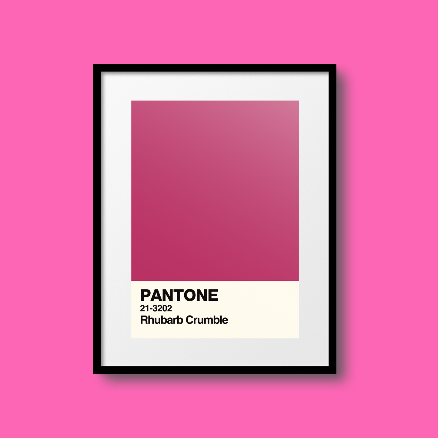 Rhubarb Crumble Swatch A5 Print