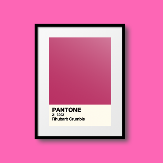 Rhubarb Crumble Swatch A5 Print
