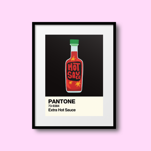 Extra Hot Sauce Swatch A5 Print